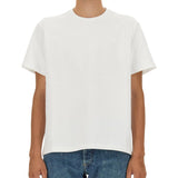 Close-up of Alexander McQueen tee shirts hardware and fine stitching