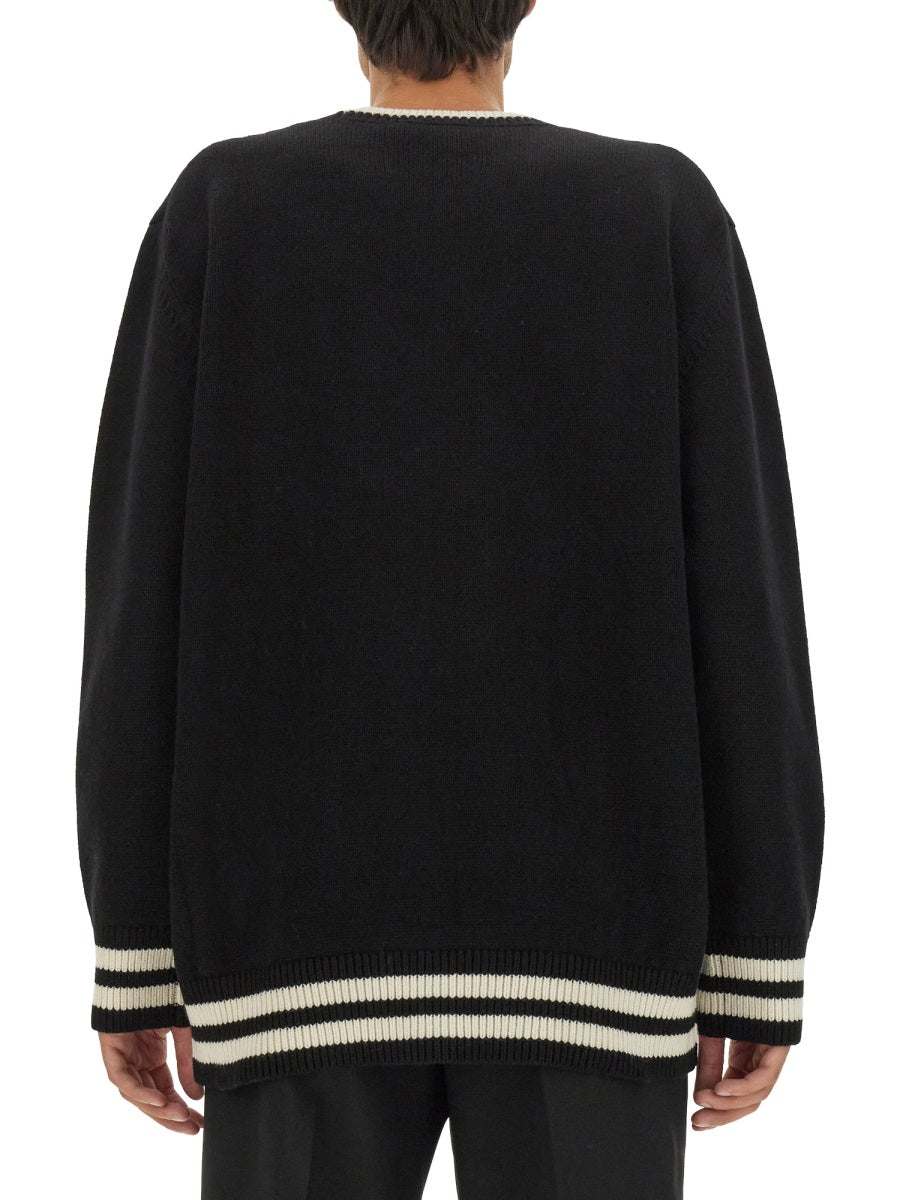 Alexander McQueen Sweaters? Alexander Mcqueen Men Varsity Sweater Premium Casual Designer Knitwear