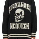 Close-up of Alexander McQueen sweaters & pullovers hardware and fine stitching