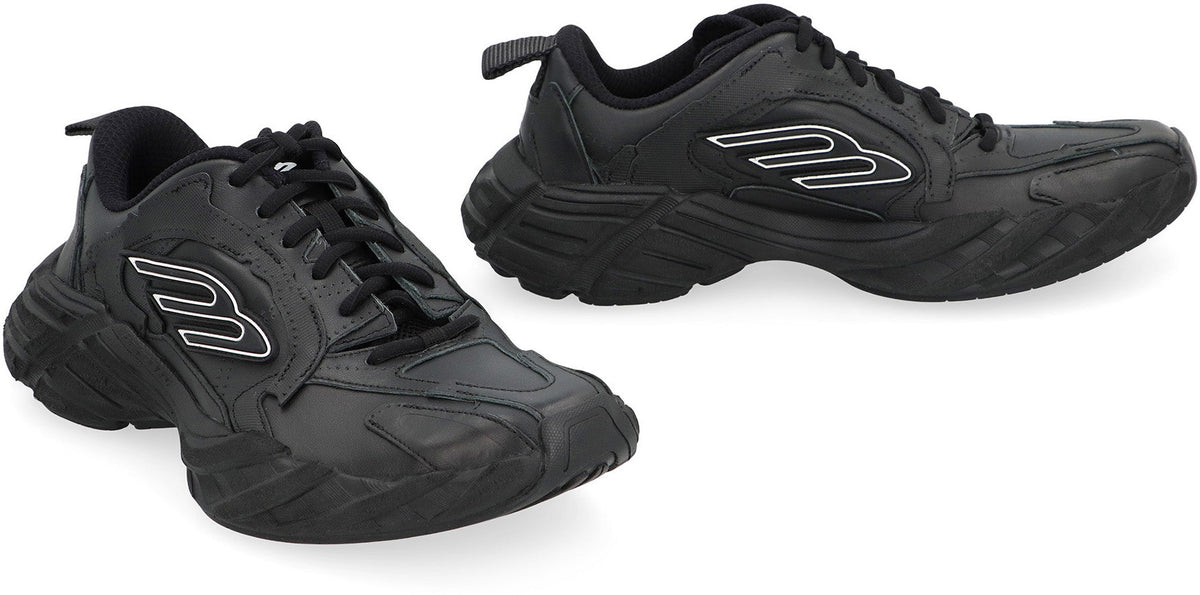 Balenciaga Shoes- BALENCIAGA Leather and Fabric Low-Top Sneakers for Women Premium Designer Casual Shoes