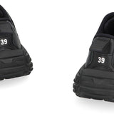 Close-up of Balenciaga sneakers hardware and fine stitching