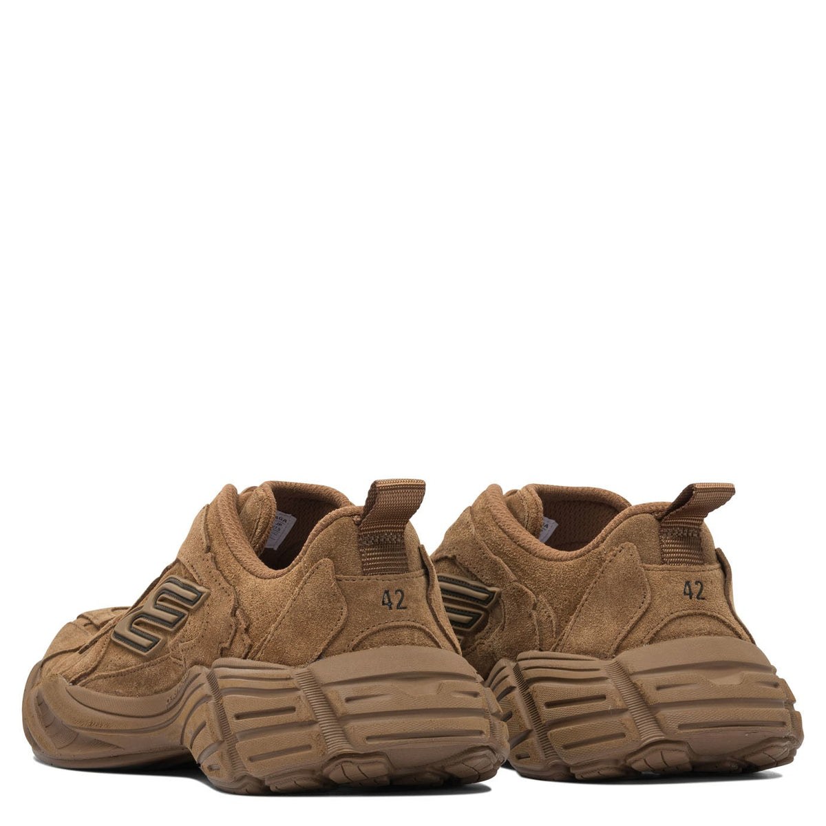 Close-up of Balenciaga sneakers hardware and fine stitching