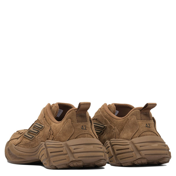 Close-up of Balenciaga sneakers hardware and fine stitching