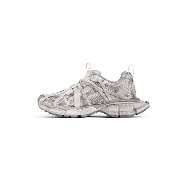 Close-up of Balenciaga sneakers hardware and fine stitching