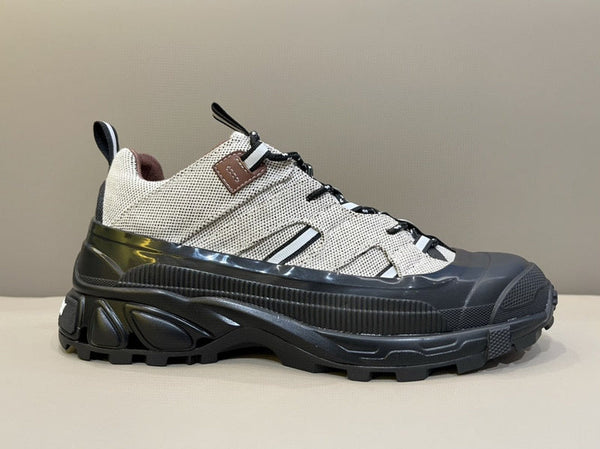 Burberry Camel Low-Top Sneakers - Angled View
