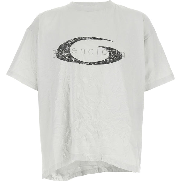 Balenciaga T-Shirts? Balenciaga Men Crinkled Effect T-Shirt Casual Everyday Designer Tee