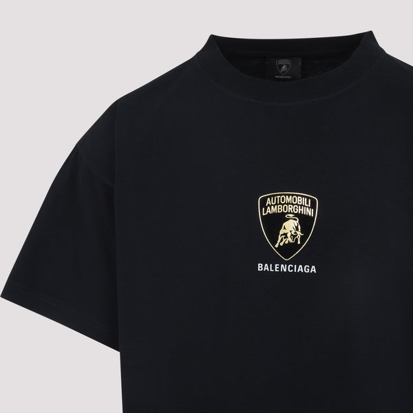 Close-up of Balenciaga t-shirts & tops hardware and fine stitching