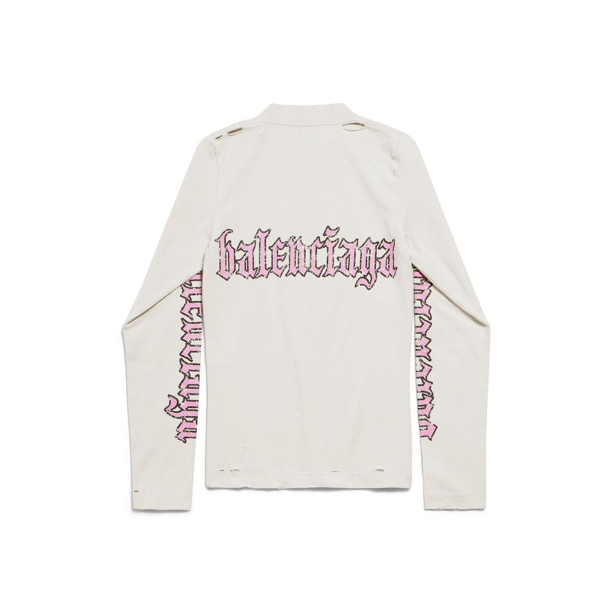 Balenciaga premium t-shirts & tops detail and craftsmanship close-up