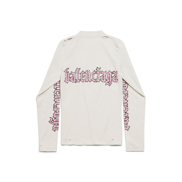 Balenciaga premium t-shirts & tops detail and craftsmanship close-up