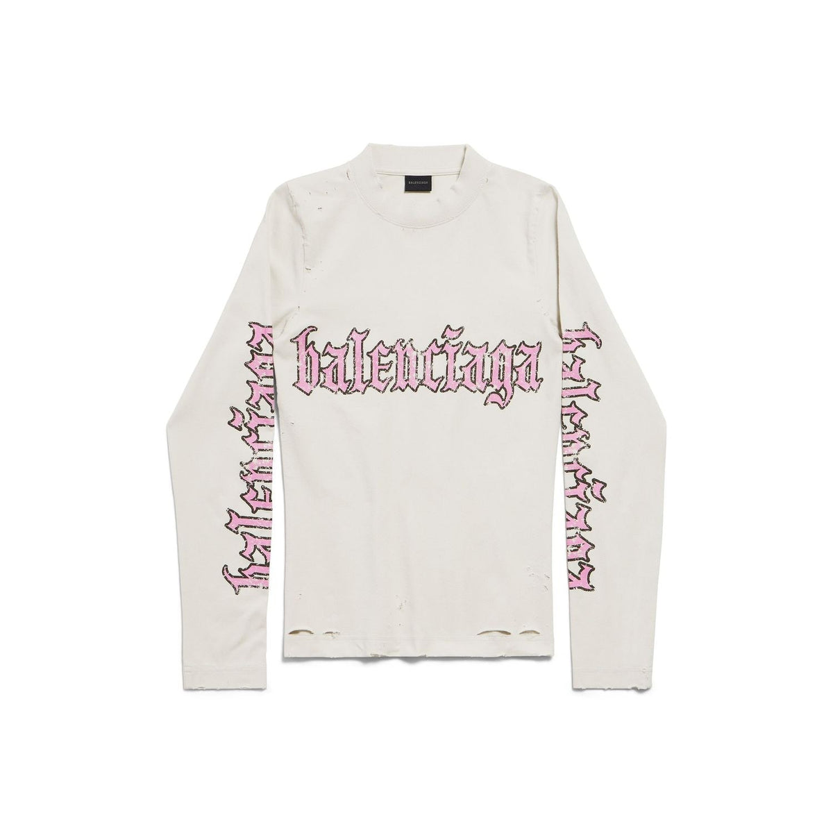 Balenciaga T-Shirts? BALENCIAGA Fitted Long Sleeve T-Shirt Casual Everyday Designer Tee