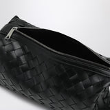 Close-up of Bottega Veneta shoulder bags hardware and fine stitching