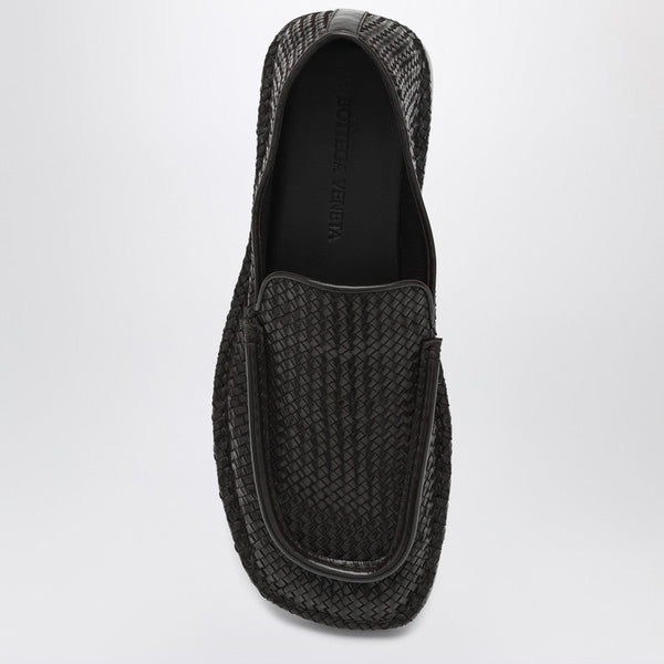 Bottega Veneta Shoes Bottega Veneta Men Daddy Moccasins In Dark Chocolate Color Made Of Woven Leather Luxury Lifestyle Designer Footwear