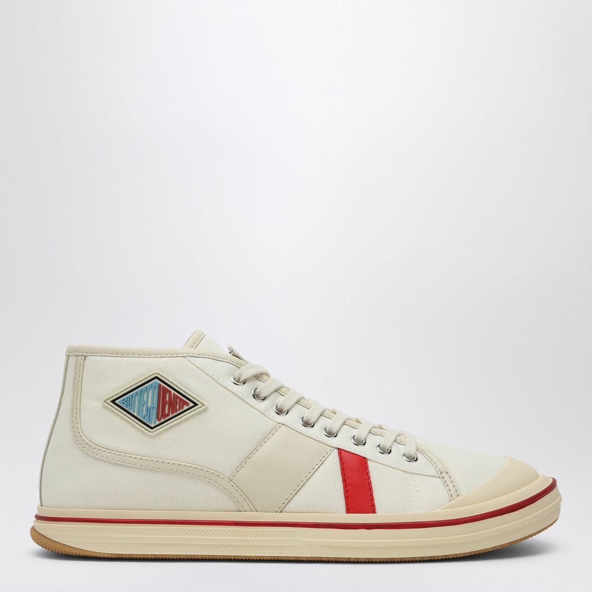 Bottega Veneta Shoes Bottega Veneta Men Eliot Sneakers In Ivory Red Premium Designer Casual Shoes