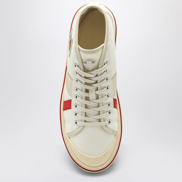 Bottega Veneta Shoes - Bottega Veneta Men Eliot Sneakers In Ivory Red Luxury Lifestyle Designer Footwear