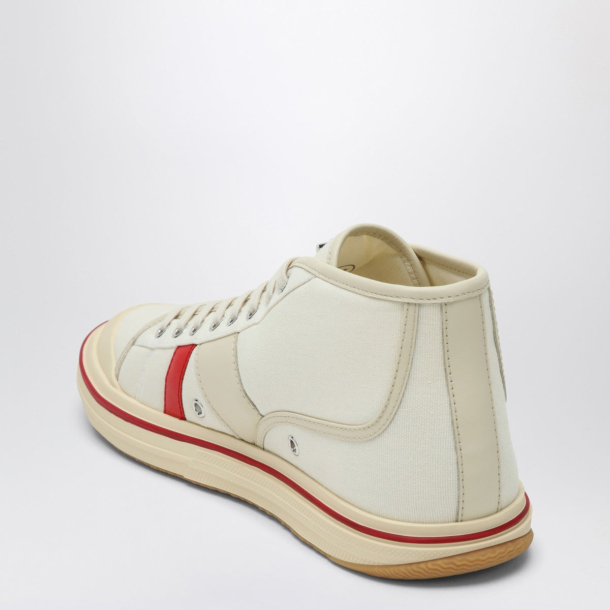 Bottega Veneta Shoes - Bottega Veneta Men Eliot Sneakers In Ivory Red Luxury Lifestyle Designer Footwear
