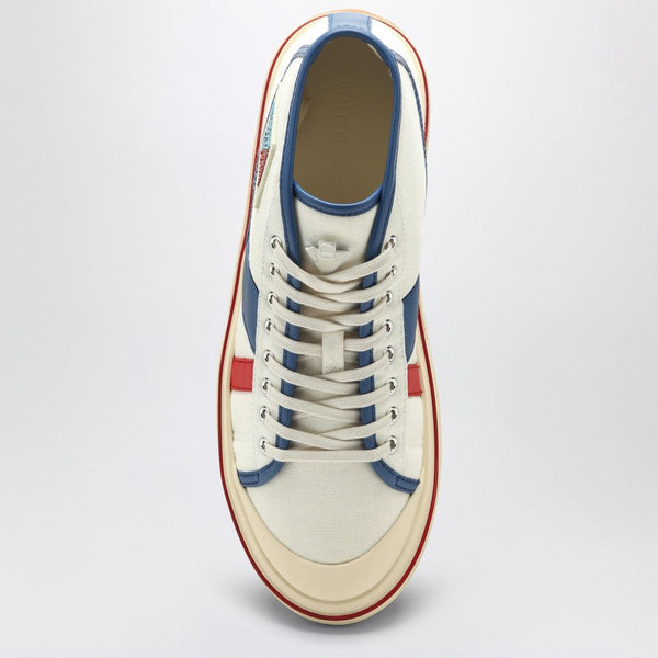 Bottega Veneta Shoes - Bottega Veneta Men Eliot Sneakers In White Red Blue Luxury Lifestyle Designer Footwear
