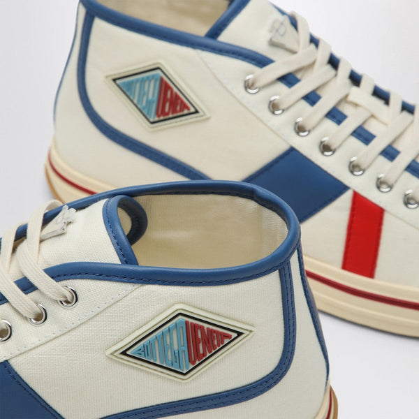 Bottega Veneta Shoes - Bottega Veneta Men Eliot Sneakers In White Red Blue Luxury Lifestyle Designer Footwear