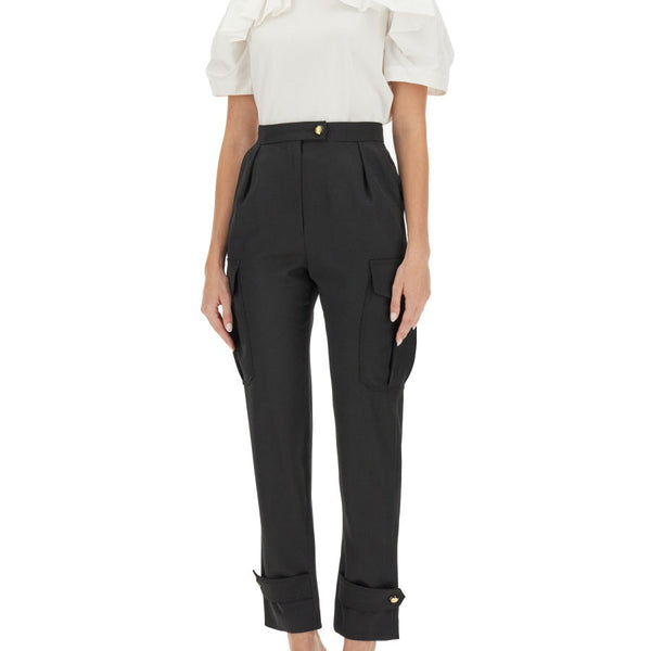 Alexander McQueen premium pants detail and craftsmanship close-up