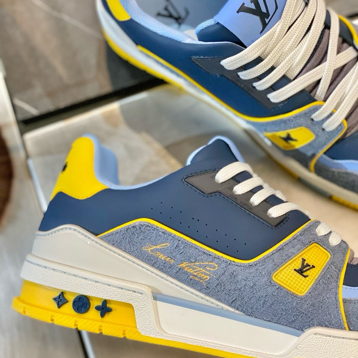 Louis Vuitton Shoes- Louis Vuitton Lou Trainers Luxury Lifestyle Designer Footwear