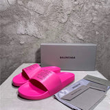 Balenciaga Nude Ankle Strap Sandals - Front View
