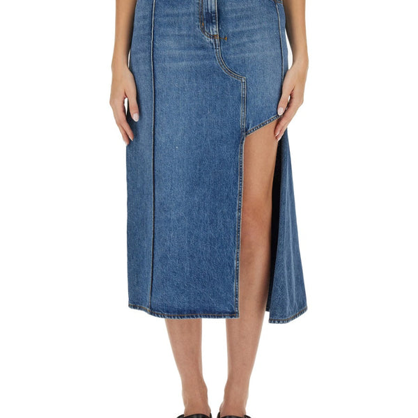 Alexander McQueen Skirts? Alexander Mcqueen Women Pencil Skirt With Cut-Out Elegant Designer Casual Skirt
