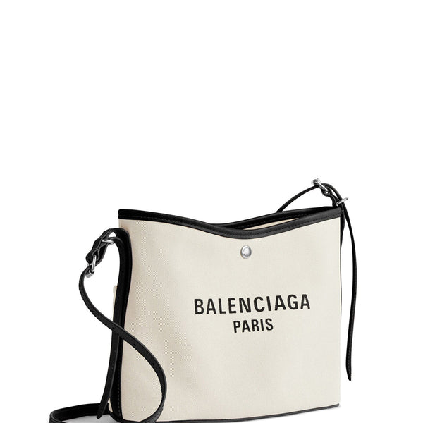Close-up of Balenciaga shoulder bags hardware and fine stitching