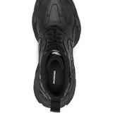 Close-up of Balenciaga boots hardware and fine stitching