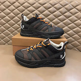 Burberry Chocolate Brown High-Top Sneakers - Full Silhouette View