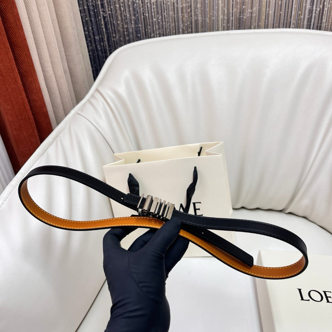 Belts- Loew Belt 1.5 Cm Premium Leather Designer Belt