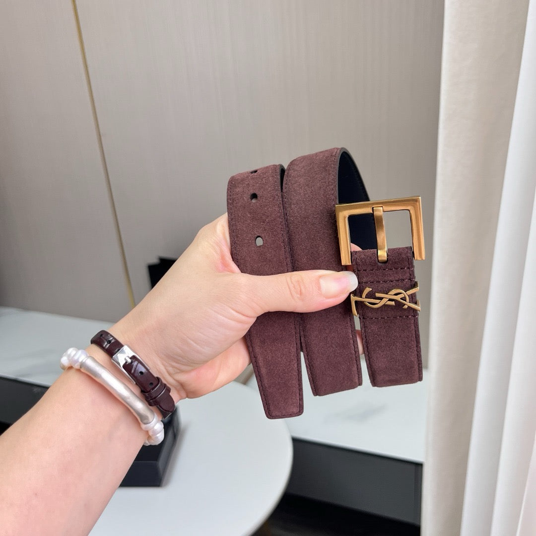 Saint Laurent Belts- Saint Laurent Belt 3 Cm Classic Everyday Designer Belt