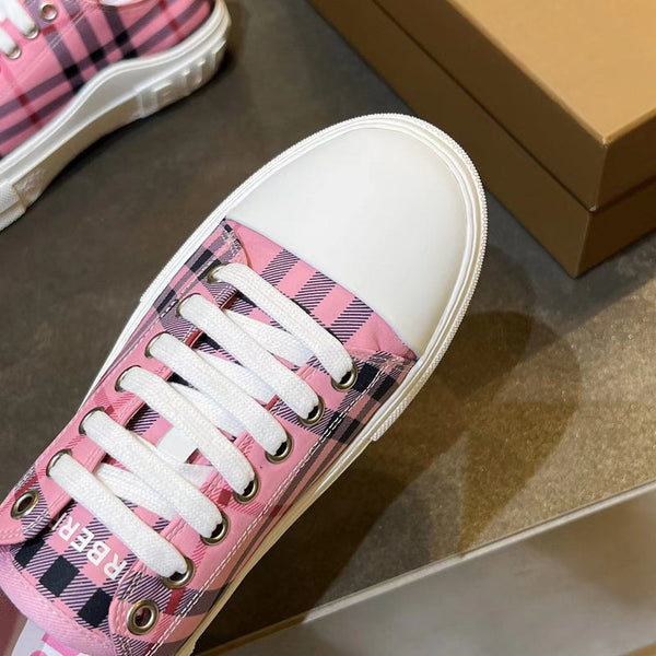 Burberry Nude Slip-On Sneakers - Detail Shot of Craftsmanship