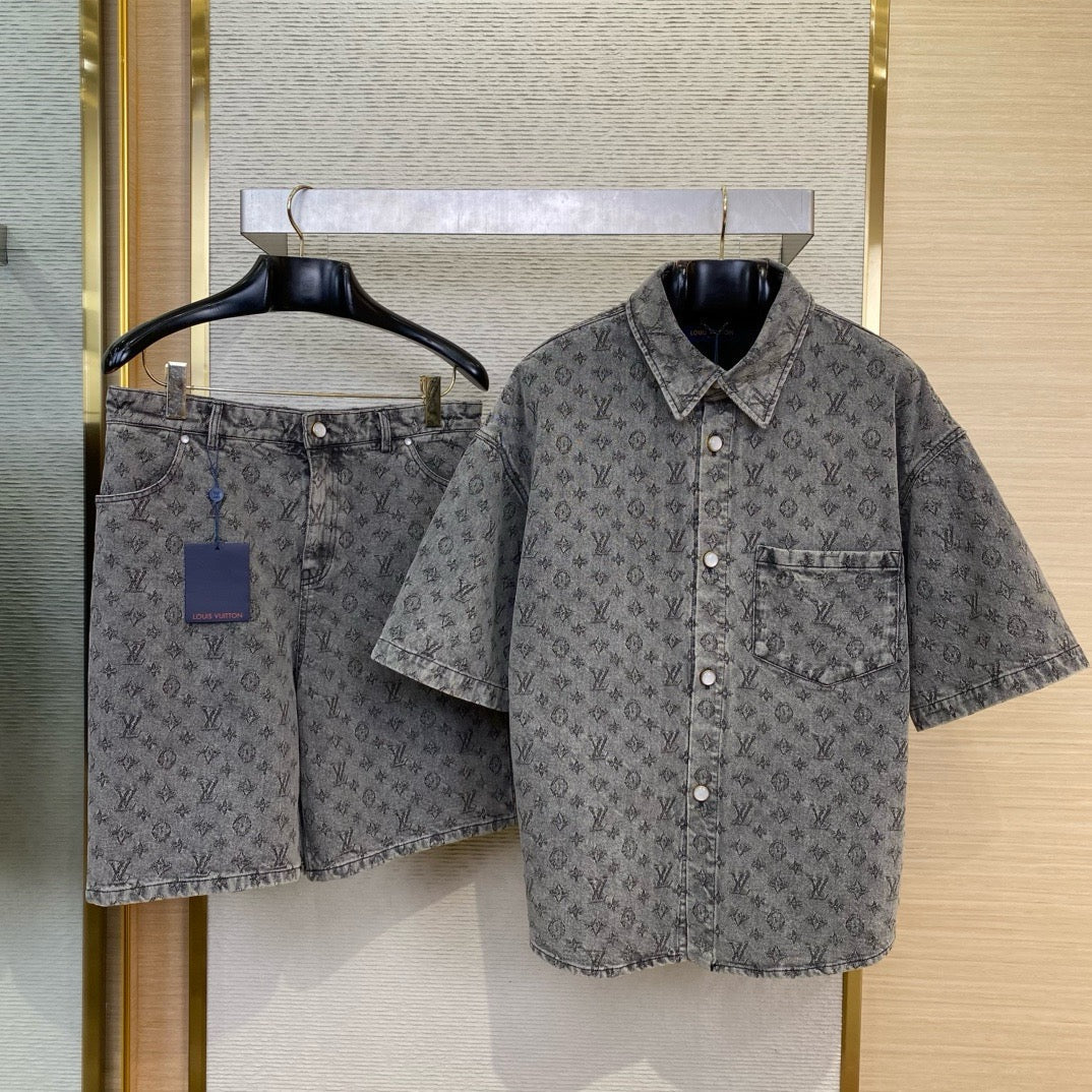 Louis Vuitton Tops- Louis Vuitton Lou Denim Shirt Elegant Everyday Designer Top