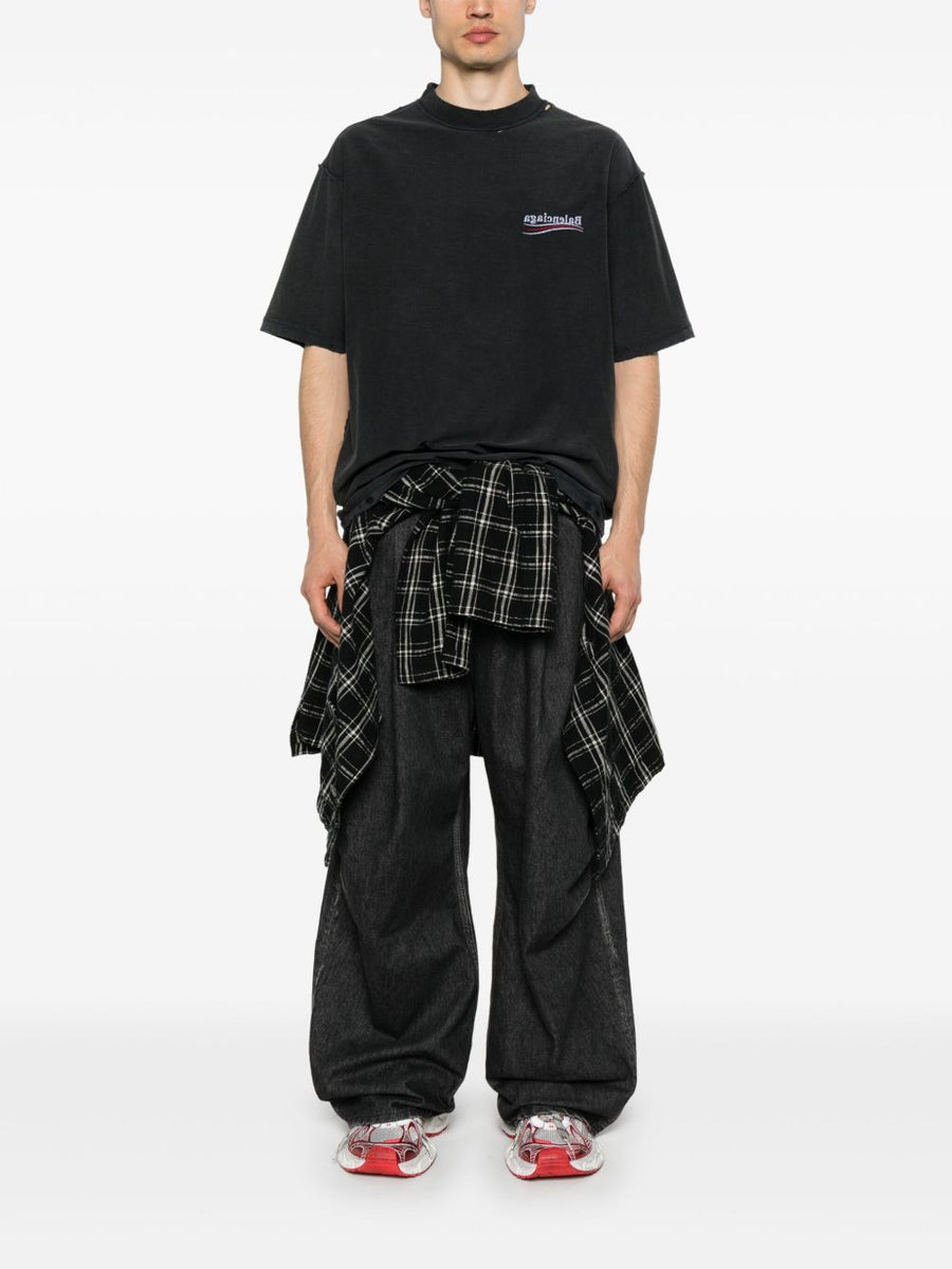 Balenciaga premium t-shirts & tops detail and craftsmanship close-up