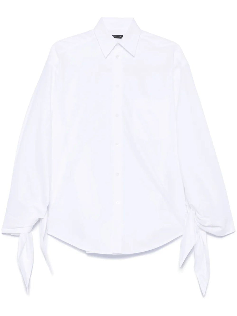 Balenciaga Tops- BALENCIAGA Knotty Cuff Blouse Premium Designer Casual Top