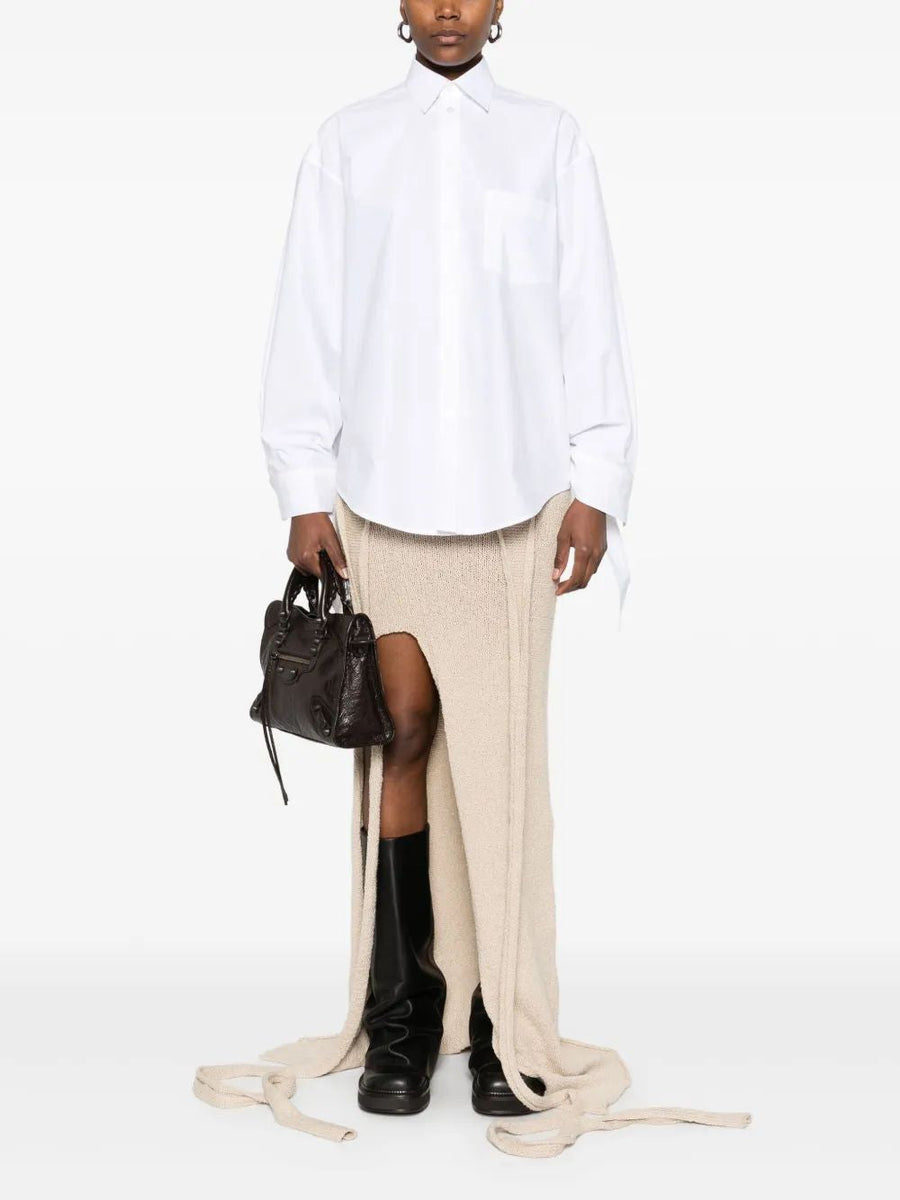 Balenciaga Tops- BALENCIAGA Knotty Cuff Blouse Premium Designer Casual Top