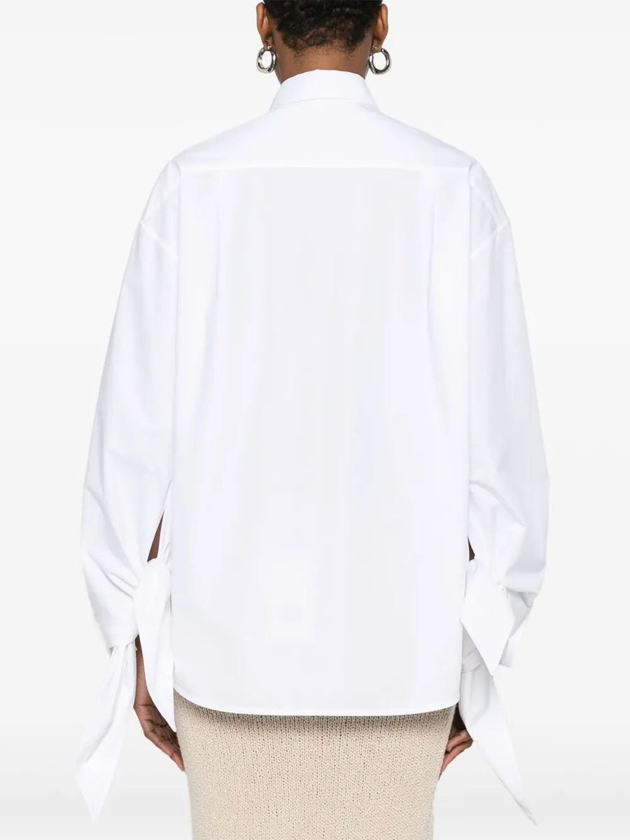 Balenciaga Tops- BALENCIAGA Knotty Cuff Blouse Premium Designer Casual Top