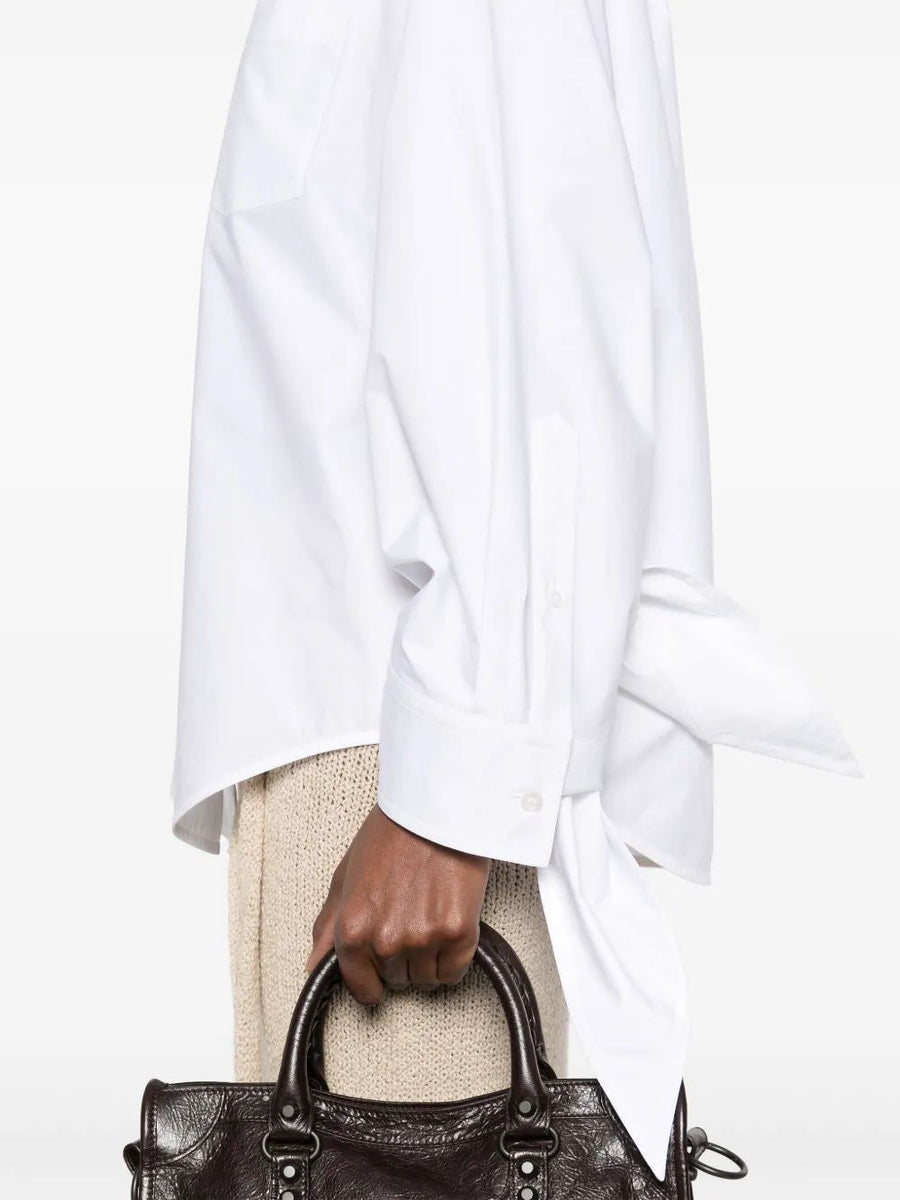 Balenciaga Tops- BALENCIAGA Knotty Cuff Blouse Premium Designer Casual Top