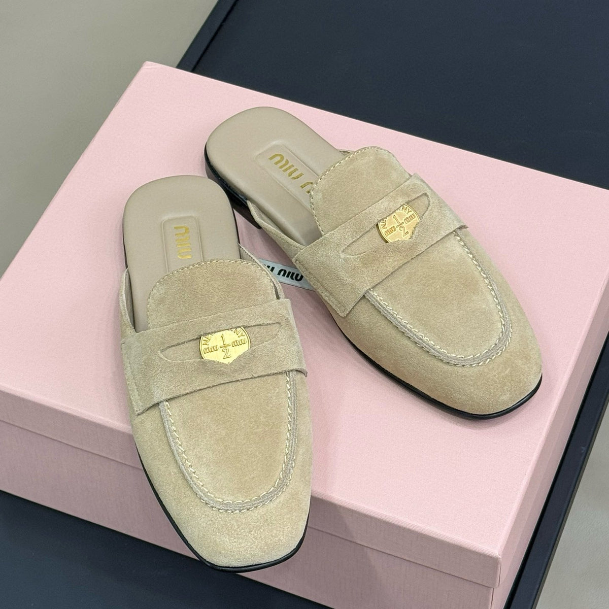 Shoes- Miu M Loafers Premium Designer Casual Shoes