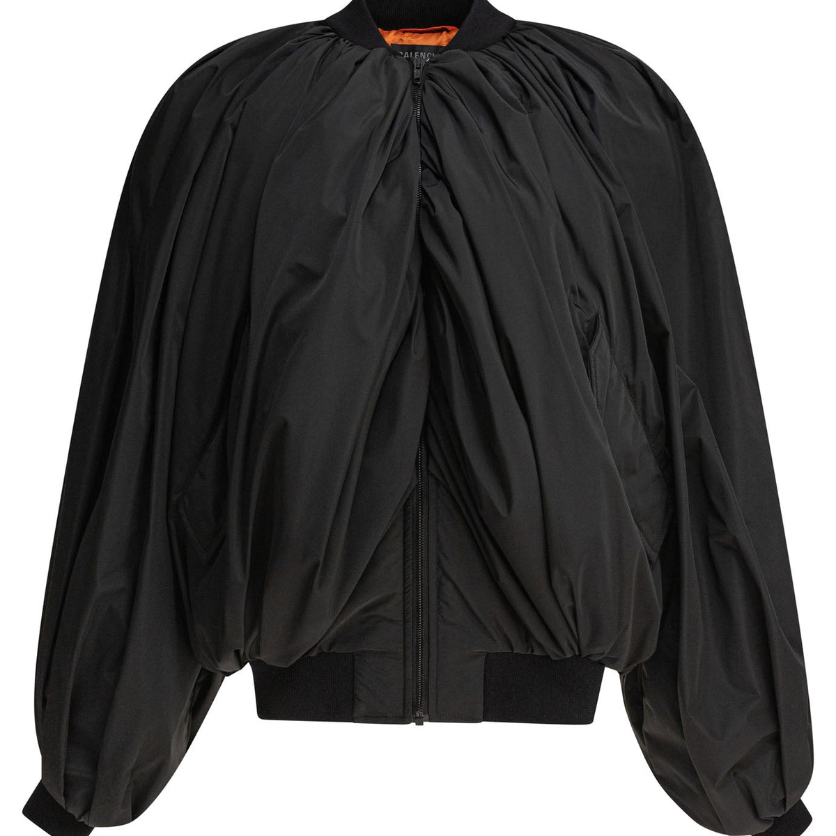 Balenciaga Jackets- BALENCIAGA Draped Bomber Jacket for Women Luxury Designer Outerwear Jacket