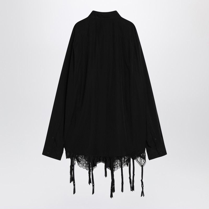 Balenciaga Tops- BALENCIAGA Lingerie-Style Mini Shirt Elegant Everyday Designer Top