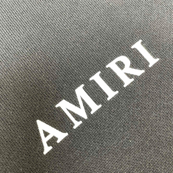 Close-up of Amiri hoodie craftsmanship