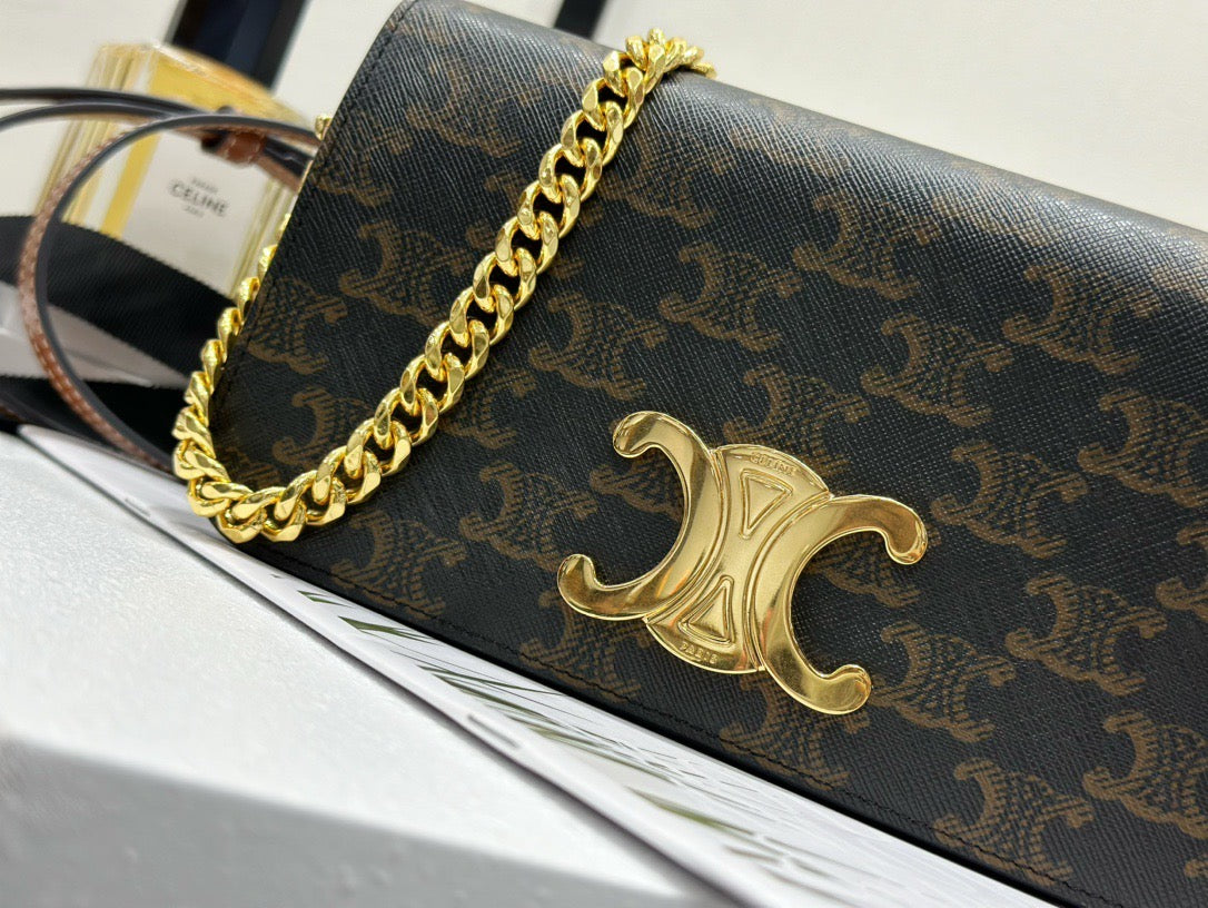 Bags- Cel Multipochette In Triomphe Canvas Bag Luxury Designer Leather Handbag