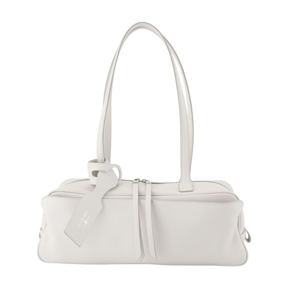 Balenciaga Bags? BALENCIAGA Mini Shoulder Holdall Bowling Handbag Luxury Designer Leather Handbag