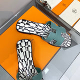 Hermès Chocolate Brown Flat Thong Sandals - Sole Detail View