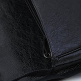 Close-up of Balenciaga crossbody hardware and fine stitching