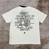 Amiri luxury t-shirt detail shot