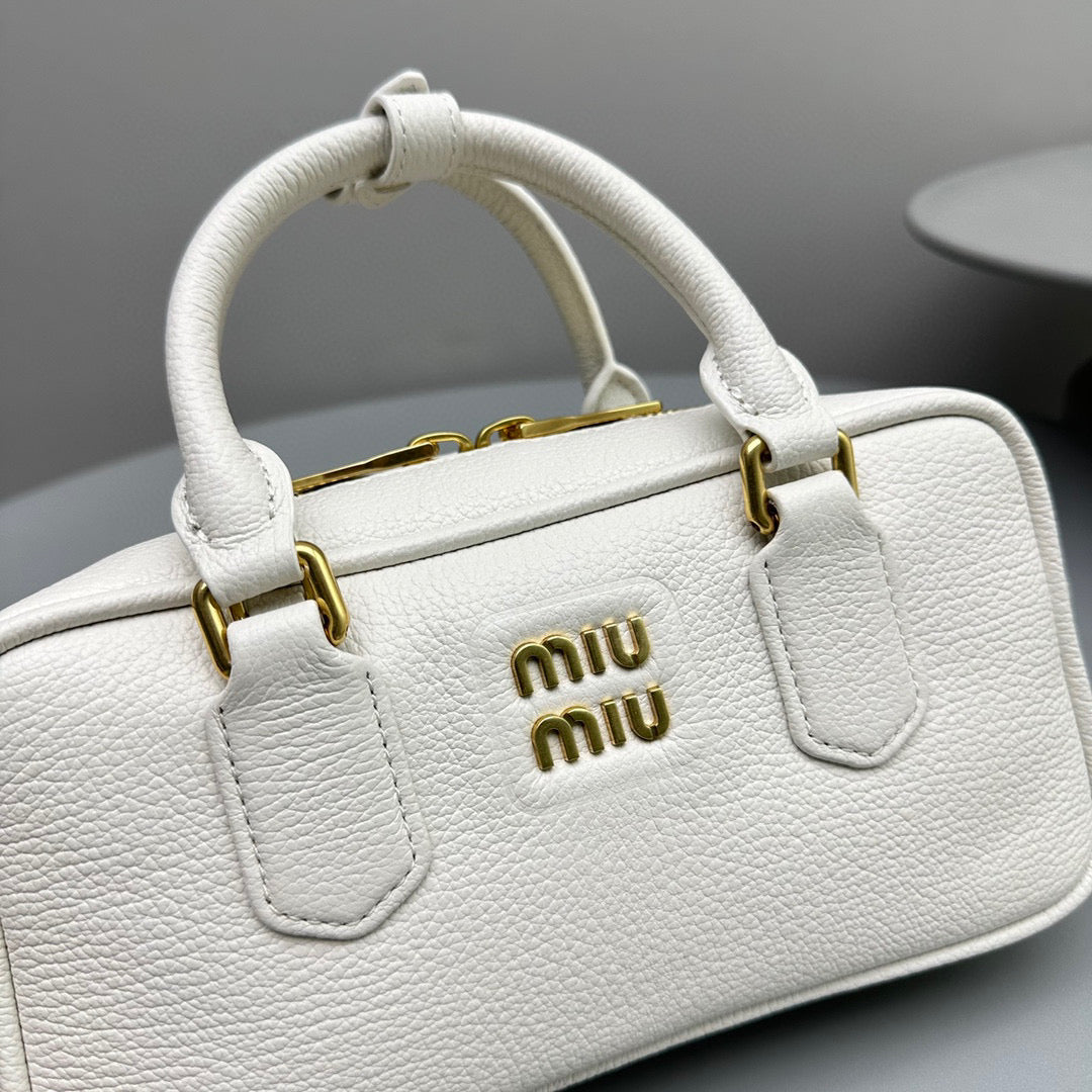 Bags- Miu M Arcadie Bag Luxury Designer Leather Handbag