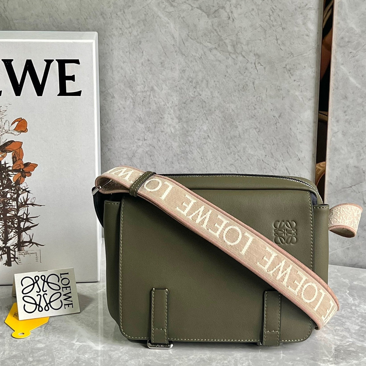 Bags- Loew XS Military Messenger Bag Elegant Everyday Designer Handbag