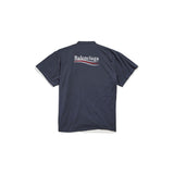 Close-up of Balenciaga t-shirts & tops hardware and fine stitching