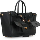 Close-up of Balenciaga handbags hardware and fine stitching